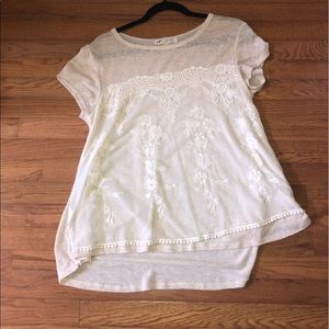 Jolt size xl cream blouse